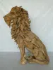 Product image 2 of the product “Seated royal Lion made from teak root pieces. About 100cm length and 150cm height. ”